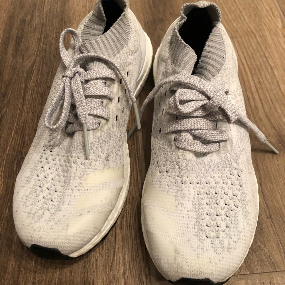 Authentic Size 7 White Uncaged Ultra Boosts
